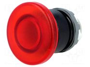 Switch: push-button; 22mm; Stabl.pos: 1; red; MLB-1; IP66; mushroom ABB