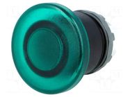 Switch: push-button; 22mm; Stabl.pos: 1; green; MLB-1; IP66; MPM ABB