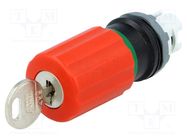 Switch: emergency stop with key; 22mm; Stabl.pos: 2; red; none ABB