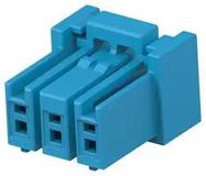 RECT POWER HOUSING, RCPT, 3POS, 4MM