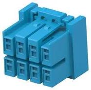 RECT POWER HOUSING, RCPT, 8POS, 4MM