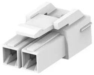 RECT POWER HOUSING, PLUG, 2POS, 6.2MM