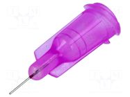 Needle: steel; 0.25"; Size: 30; straight; 0.15mm; polypropylene FISNAR