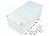 Enclosure: multipurpose; X: 124mm; Y: 244mm; Z: 97mm; EURONORD 3; ABS FIBOX