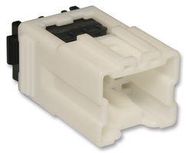 CONNECTOR HOUSING, RCPT, 6POS, 6.35MM