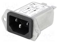 Connector: AC supply; socket; male; 4A; 250VAC; C14 (E); 5120; 40mm SCHURTER