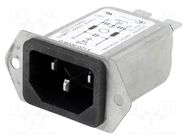Connector: AC supply; socket; male; 10A; 250VAC; C14 (E); 5120; 40mm SCHURTER