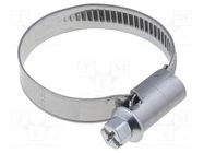 Worm gear clamp; 25÷40mm; steel; Plating: zinc LAPP