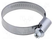 Worm gear clamp; 35÷50mm; steel; Plating: zinc LAPP