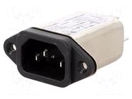 Connector: AC supply; socket; male; Inom: 3A; Ir: 0.5mA; 250VAC KEMET