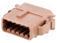 Connector: wire-wire; plug; female; DTM; PIN: 12; IP68; for cable DEUTSCH