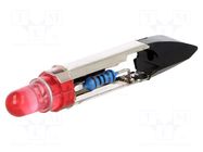 LED lamp; red; T6,8; 24VDC; 24VAC POLAM-ELTA