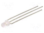 LED; blue/amber; 3mm; 40°; Front: convex; 3.1÷3.8/2.05÷2.4VDC LITEON