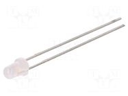LED; blue; 3mm; 85÷520mcd; 45°; Front: convex; 3÷3.4VDC LITEON