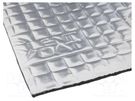 Damping mat; extra; aluminium foil,butyl rubber; 375x250x4mm SILENT COAT