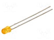 LED; amber; 3mm; 140÷680mcd; 65°; Front: convex; 2.05÷2.4VDC LITEON