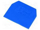 End plate; blue; Width: 1mm; polyamide; -25÷100°C; ZG-G10 POKÓJ