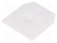 End/partition plate; grey; polyamide; 1mm POKÓJ