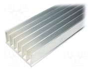Heatsink: extruded; grilled; L: 1000mm; W: 78mm; H: 35mm; aluminium STONECOLD
