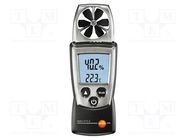 Thermoanemometer; 0.4÷20m/s; -10÷50°C; 0÷100%RH; IP10; Pocket TESTO