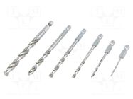 Drill set; for metal; high speed steel; plastic cassette; metal ALPEN-MAYKESTAG