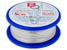 Silver plated copper wires; 1.2mm; 100g; Cu,silver plated; 9.5m BQ CABLE