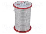 Silver plated copper wires; 1.2mm; 500g; Cu,silver plated; 49m BQ CABLE