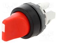 Switch: rotary; 22mm; Stabl.pos: 2; red; none; IP66; prominent; Pos: 2 ABB