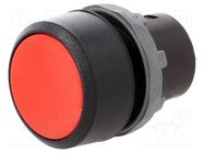 Switch: push-button; 22mm; Stabl.pos: 1; red; none; IP66; flat; KPR1 ABB