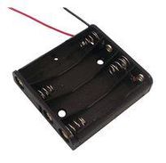 BATTERY HOLDER, LEADED, 4 AAA