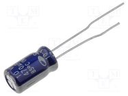 Capacitor: electrolytic; THT; 470uF; 10VDC; Ø6.3x11mm; Pitch: 2.5mm SAMWHA