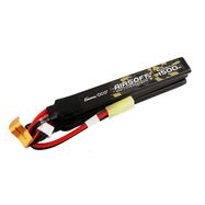 Gens ace 25C 1500mAh 3S1P 11.1V Nunchuck 3X Airsoft Gun Lipo Battery with mini Tamiya Plug, Gens ace