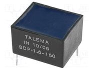 Inductor: wire; THT; 160uH; 1.6A; 127mΩ; -40÷125°C; 15x17.5x11mm TALEMA