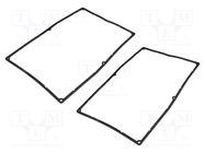 Gasket; for enclosures; Kit: rubber gasket x2; 2pcs. HAMMOND