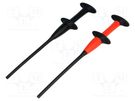 Clip-on probe; with puncturing point; red and black; 1kV; 4mm FLUKE
