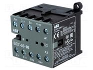 Contactor: 3-pole; NO x3; Auxiliary contacts: NO; 12VDC; 7A; BC7 ABB