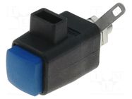 Laboratory clamp; blue; 300VDC; 16A; screw,spring clamp; nickel SCHÜTZINGER