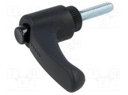 Lever; adjustable; Thread len: 16mm; Lever length: 30mm; -30÷130°C ELESA+GANTER