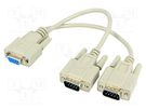 CAN split cable; D-Sub 9pin male x2,D-Sub 9pin female; 300mm TOTAL PHASE