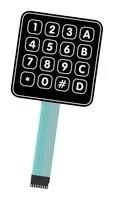 KEYPAD, 16 KEY, 4 X 4, 30VDC, 0.1A