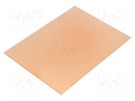 Laminate; FR4,epoxy resin; 2.4mm; L: 100mm; W: 75mm; Coating: copper 