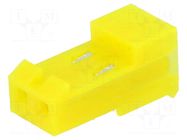 Connector: wire-board; plug; female; MTA-156; PIN: 2; 600VAC; IDC TE Connectivity