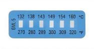 IRREVERSIBLE TEMPERATURE LABELS,RANGE 3