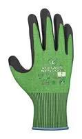 GLOVES, NITRILE FOAM, BLK/GRN, L