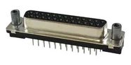 D SUB CONN, RCPT, 25POS, DB, SOLDER