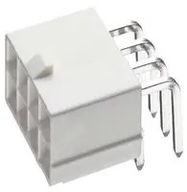 CONN, R/A HEADER, 10POS, 2ROW, 4.2MM, TH