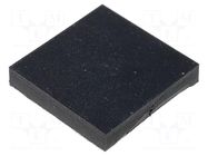 Self-adhesive foot; black; rubber; Y: 12.7mm; X: 12.7mm; Z: 2.3mm FIX&FASTEN