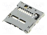 Connector: for cards; microSD; without card tray; SMT; PIN: 8; 0.5A MOLEX