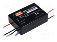 Converter: DC/DC; 44W; Uin: 9÷18VDC; Uout: 12÷64VDC; Iin: 4.2A; LED MEAN WELL