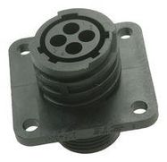 CIRCULAR CONNECTOR, RCPT, 4POS